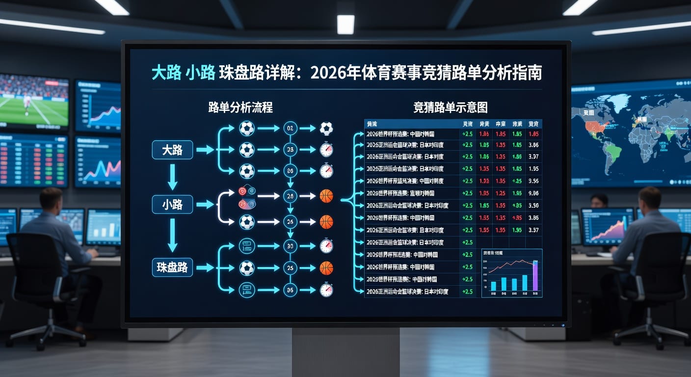 大路小路珠盘路：足球盘口投注核心解析